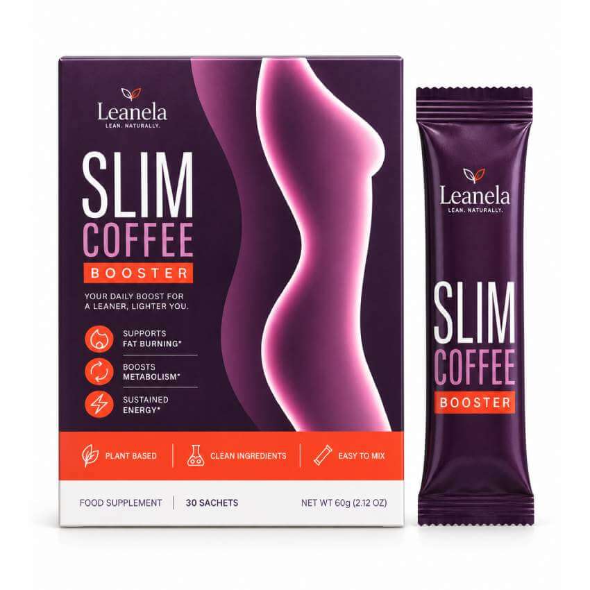 Leanela — Packung und Sachet der Kaffeemischung