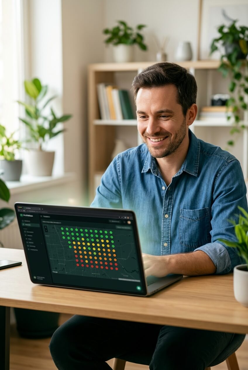 Freelancer working on a laptop